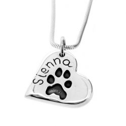 Heart pawprint